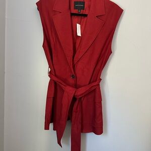 Banana Republic Crimson Vest Dress with Belt